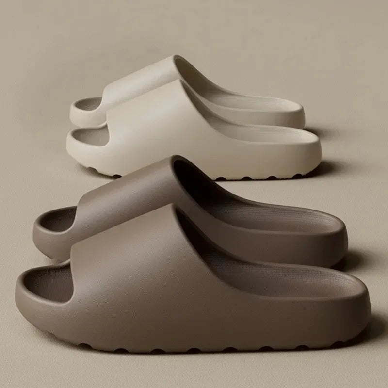 Coconut Slippers Cloud Thick-soled Sandals Summer Fashion Soft Bottom Beach Men  Women's Sandals  EVA Slides