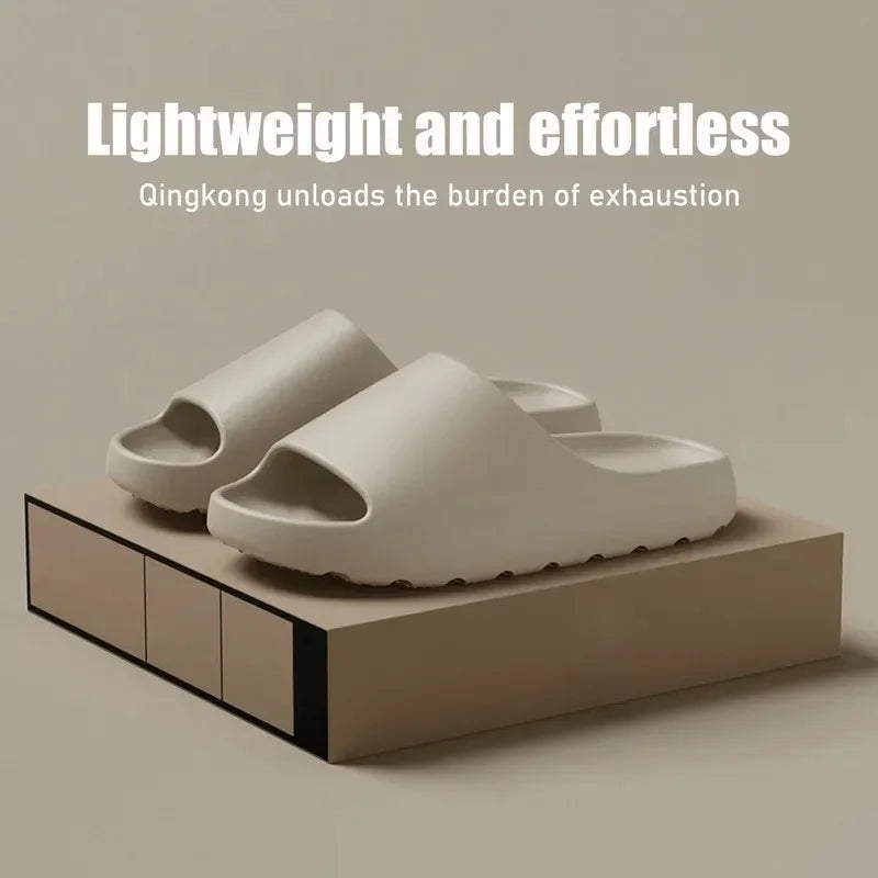 Coconut Slippers Cloud Thick-soled Sandals Summer Fashion Soft Bottom Beach Men  Women's Sandals  EVA Slides