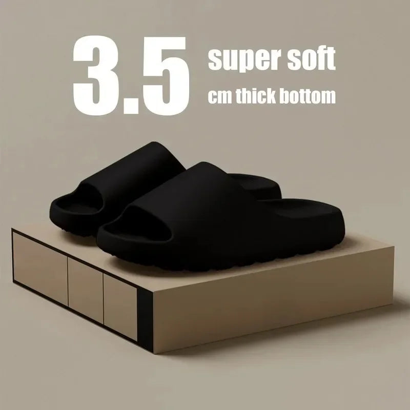 Coconut Slippers Cloud Thick-soled Sandals Summer Fashion Soft Bottom Beach Men  Women's Sandals  EVA Slides