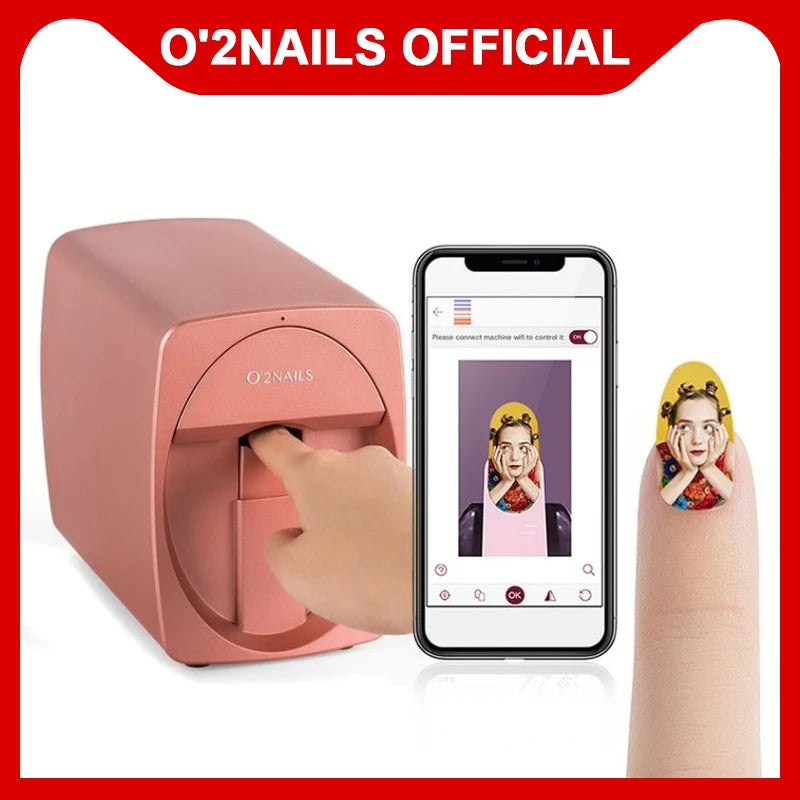 Smart Nail Printer M1 Intelligent Portable Nail Printing Machine for Home Use Out Door Service