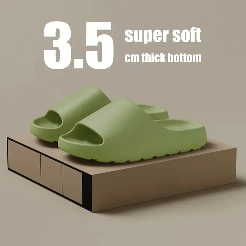 Coconut Slippers Cloud Thick-soled Sandals Summer Fashion Soft Bottom Beach Men  Women's Sandals  EVA Slides