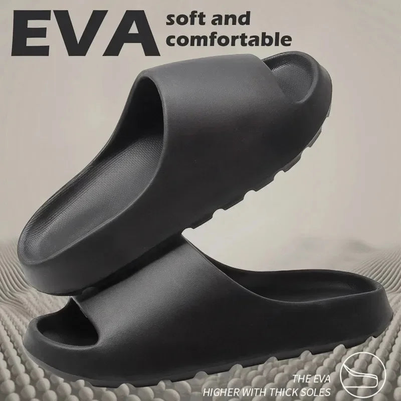 Coconut Slippers Cloud Thick-soled Sandals Summer Fashion Soft Bottom Beach Men  Women's Sandals  EVA Slides